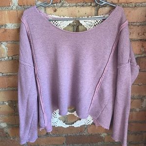 Lacey back Free People sweater/top